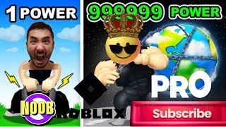 Extreme weight lifting challenge with Asmu bhai in roblox  /strong man simulator