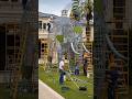 👉 “Empty Lawn to Giant Elephant 🌿🐘 Luxury Mansion Transformation!”