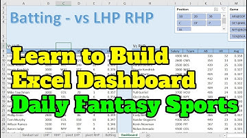 Learn to Build Interactive Excel Dashboard for Daily Fantasy Sports