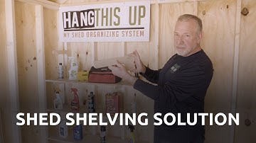DIY Shed Shelving Made Simple – Self-Leveling Shelf Brackets
