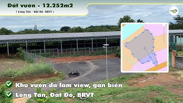 B207 - (15 tỷ) Bán khu nghỉ dưỡng có thổ cư, ao, đã đầu tư cơ bản, gần biển Long Tân, Đất Đỏ, BRVT
