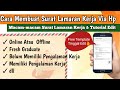 CARA MEMBUAT SURAT LAMARAN KERJA DARI HP | Free Template