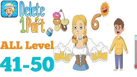 Erase puzzle:delete one part brain test all Level 41to50 #trydra #Erasepuzzle:deleteonepartbraintest