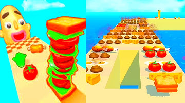 Sandwich Runner Max Levels Game Mobile Update All Trailers iOS,Android Gameplay Walkthrough