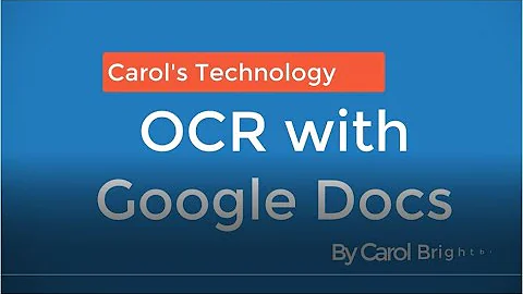 Using Google Docs to OCR (Optical Character Recognition) Your PDF