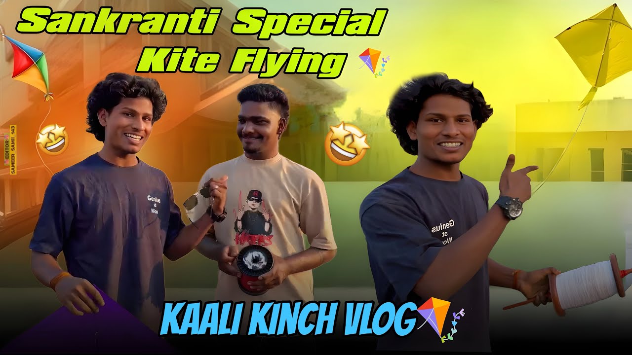 ￼Sankranthi 2026 kite fastivel with Tillu 🪁🤯