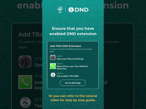 DND - Report Spam SMS iOS