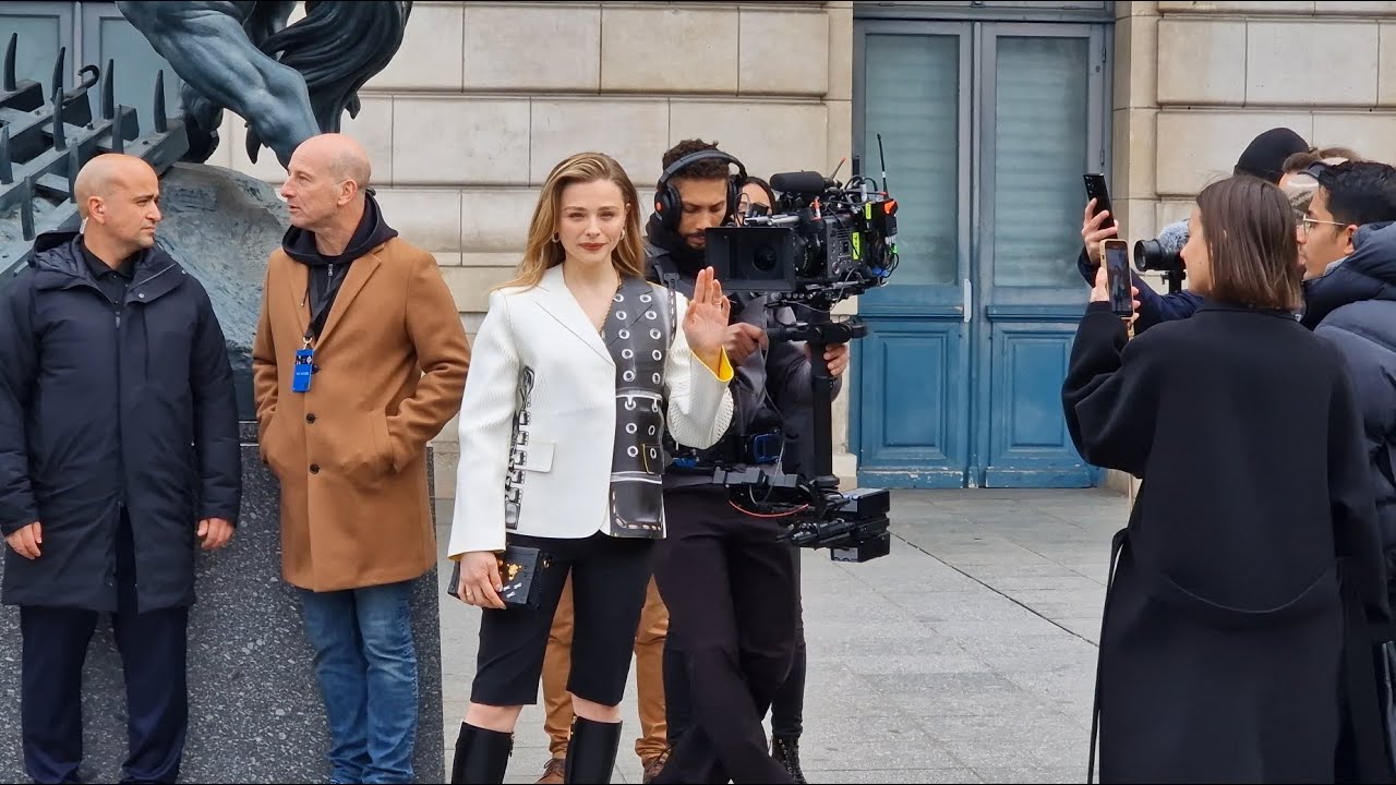 Chloe Grace Moretz attending the Louis Vuitton Womenswear Fall/Winter 2022/ 2023 show as part of Paris Fashion Week in Paris, France on March 07, 2022.  Photo by Aurore Marechal/ABACAPRESS.COM Stock Photo - Alamy