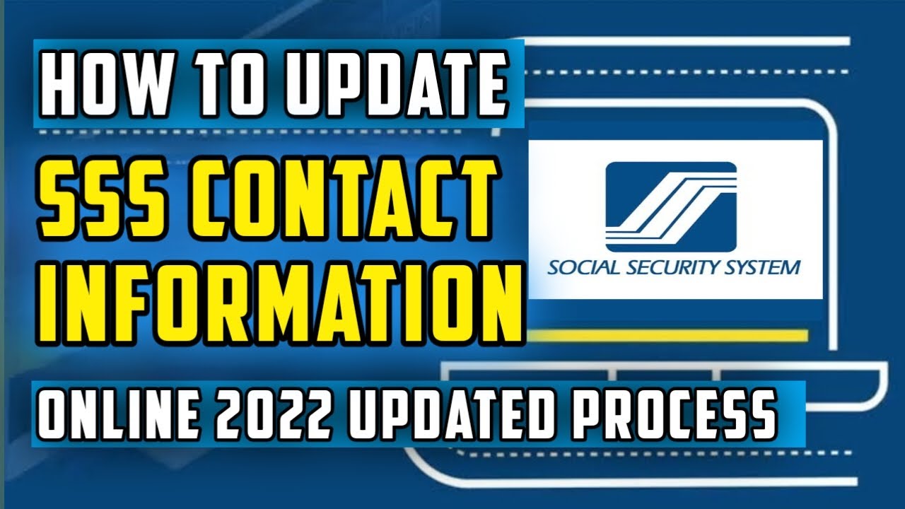 How to update sss contact information online paano mag update ng