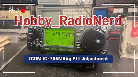 ICOM IC-706MKiig Quick PLL Alignment on my new toy.