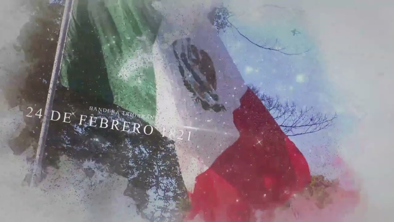 En 1821 fue enarbolada por primera vez la Bandera Trigarante - YouTube