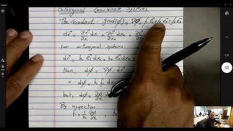 MMME Lecture #09 - Differential Operators in Curvilinear Coordinates