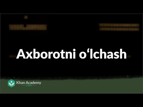 Video: Axborot Hajmini Qanday Topish Mumkin