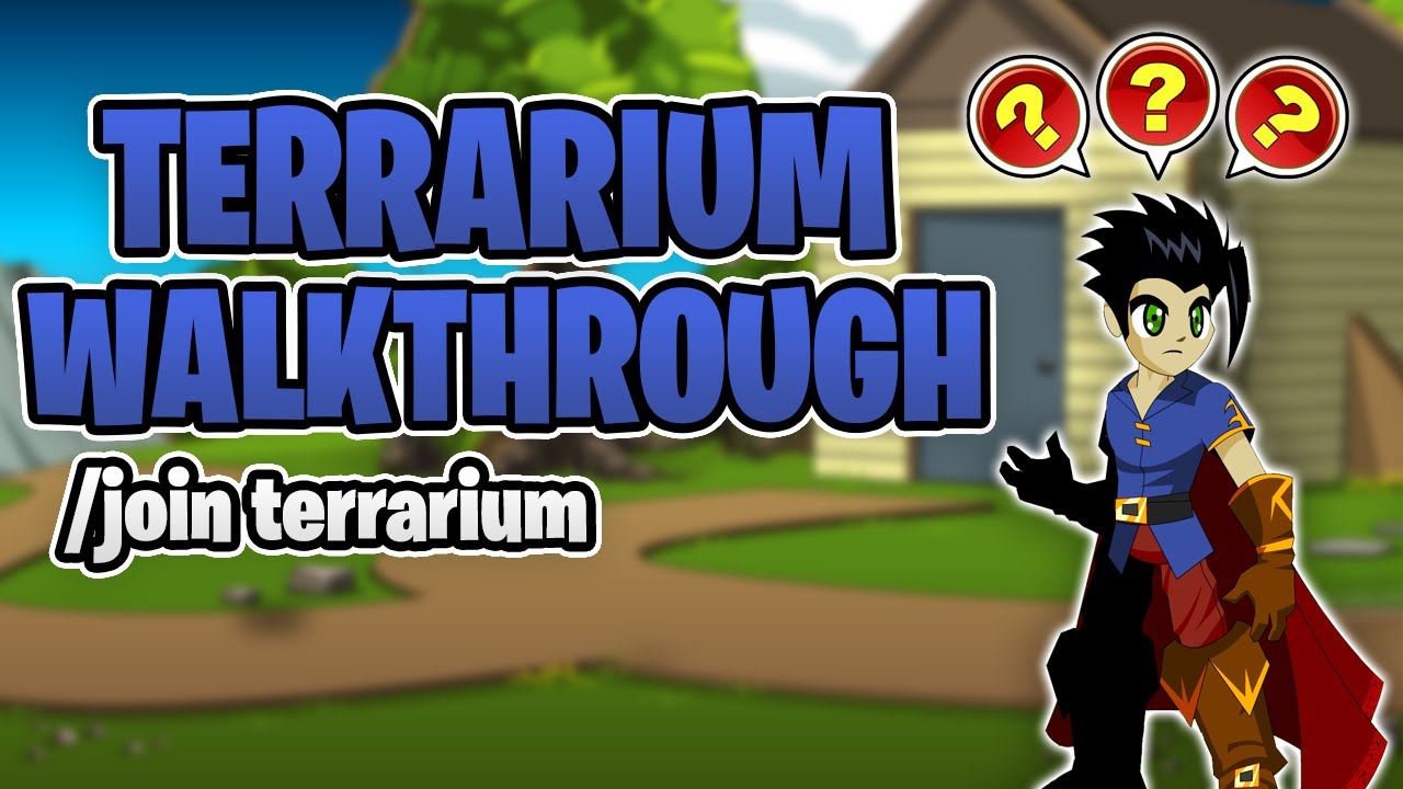 Terrarium Quest Walkthrough /join terrarium AQW YouTube