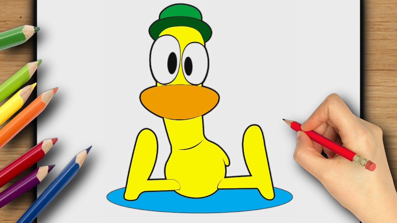 COMO DESENHAR O PATO DE POCOYO /// HOW TO DRAW DUCK/POCOYO 