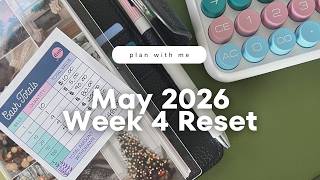 Plan With Me | May 2026 WK04 Reset