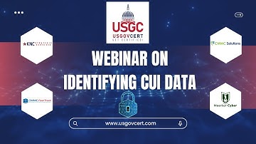 Webinar on Identifying CUI data