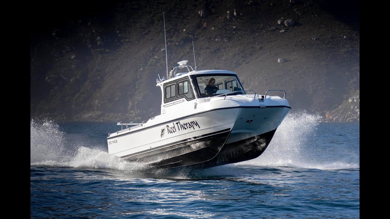 power catamaran rough seas