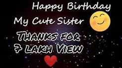 Happy birthday song for cute sister ๐๐