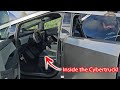 First look inside the tesla cybertruck walk around  interior