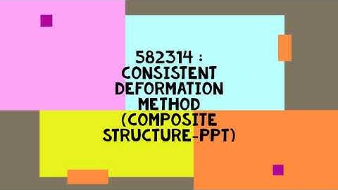 582314 Ch 8 (Clip 1/1 Lec 24) Method of Consistent Deformation : Composite Structures