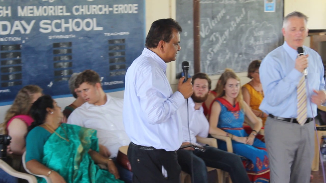 Pas Mike at Brough Sunday School, Erode.