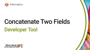 Concatenate Two Fields in the Developer Tool