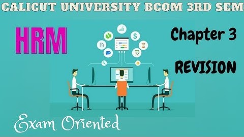 Calicut University 3rd sem HRM 3rd chapter Revision Malayalam