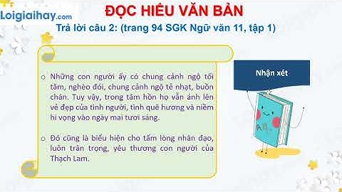 Soạn bài hai đứa trẻ ngữ văn 11