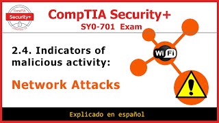 𝟐.𝟒.𝟑 𝐀𝐭𝐚𝐪𝐮𝐞𝐬 𝐝𝐞 𝐑𝐞𝐝 | 𝐍𝐞𝐭𝐰𝐨𝐫𝐤 𝐚𝐭𝐭𝐚𝐜𝐤𝐬 | CompTIA Security+ | Curso en español  (with English Subs)
