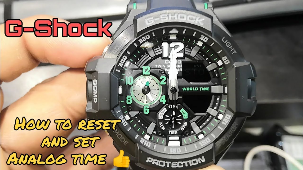 🇮🇳 How to Reset and Set G-Shock Analog Time Manually (Reset G Shock
