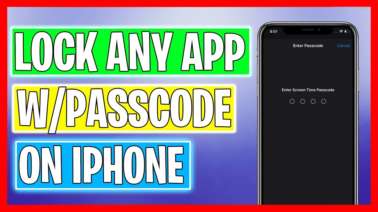 How to Lock Apps on iPhone with Passcode, Face ID and Password - YouTube