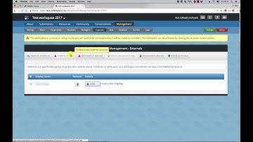 PebblePad: Adding external users and mentors in ATLAS