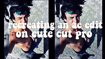 recreating an ae edit on ccp