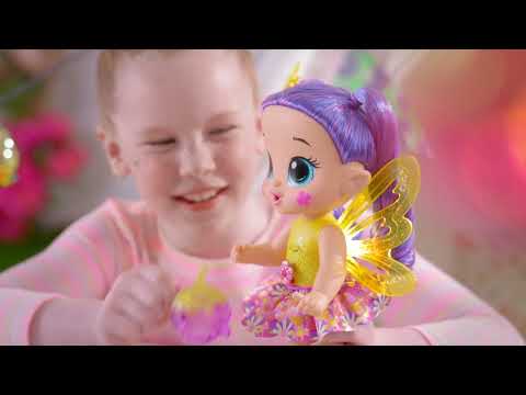 Інтерактивна лялька Baby Alive Glo Pixies Siena Sparkle Хасбро F2593 Hasbro Оригінал, видео 1