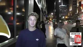 Cameron Dallas and Aaron Carpenter talks about playing XBox while leaving dinner at Katsuya Restaura