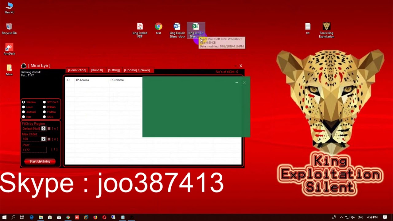 Silent Microsoft Word Exploit No Macro FUD100% Part 5 2019