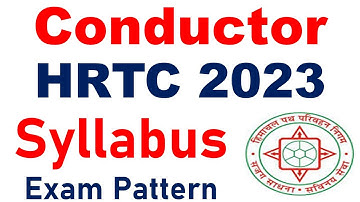 HRTC Conductor Syllabus & Exam Pattern 2023 |