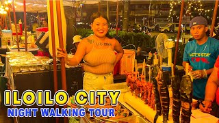 DOWNTOWN ILOILO CITY at NIGHT | Night Walking Tour and Street Foods #iloilocity