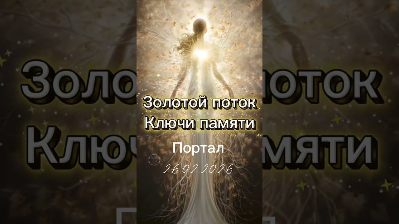 26.02.2026 ПРОБУЖДЕНИЕ! Золотой поток изобилия . 