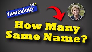 How Many Guys by Same Name in 1700's