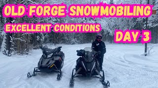 Old Forge Snowmobiling Day 3 Great Conditions Long Play