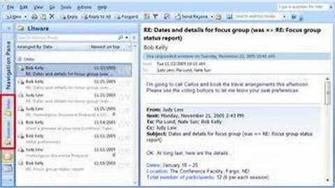 Outlook 2007 Demo: Customize the Navigation Pane