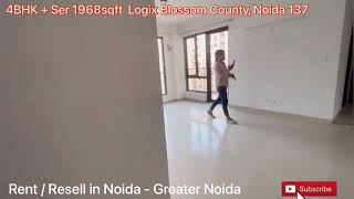 Logix Blossoms County Premium Flats Available On Noida Sector 137 Cl 7827970096 4Bhks 1968Sqft