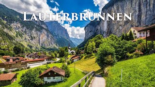 Lauterbrunnen 4K - Switzerland's The Most Beautiful Village - A Fairytale Walking Tour - Travel Vlog