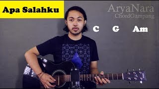 Chord Gampang (Apa Salahku - D'masiv) by Arya Nara (Tutorial Gitar) Untuk Pemula