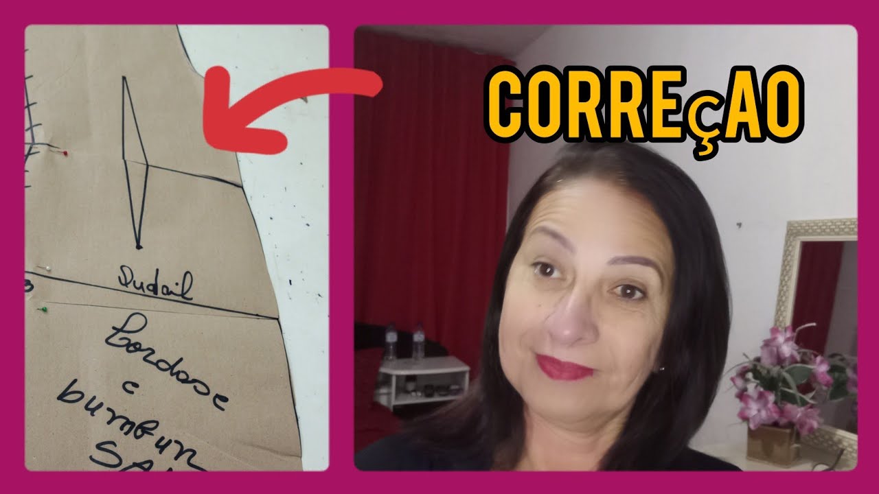 COMO FAZER A CORREÇÃO na modelagem/para pessoas com LORDOSE e BUMBUM SALIENTE.passo a passo.