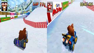 Mario Kart 7 Retro Track Comparison