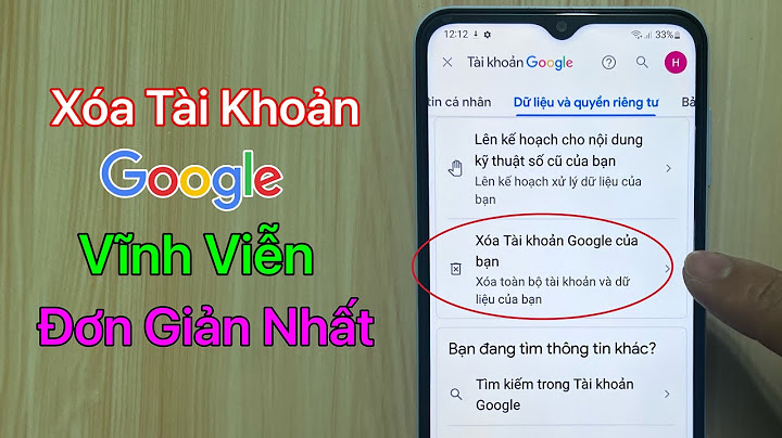 Hướng dẫn xóa tài khoản google trên điện thoại	Informational