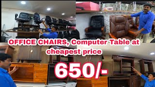 Office Furniture at Low Budget, Starts 1500 Fancy Foldable Tables & hyderabad furniture market